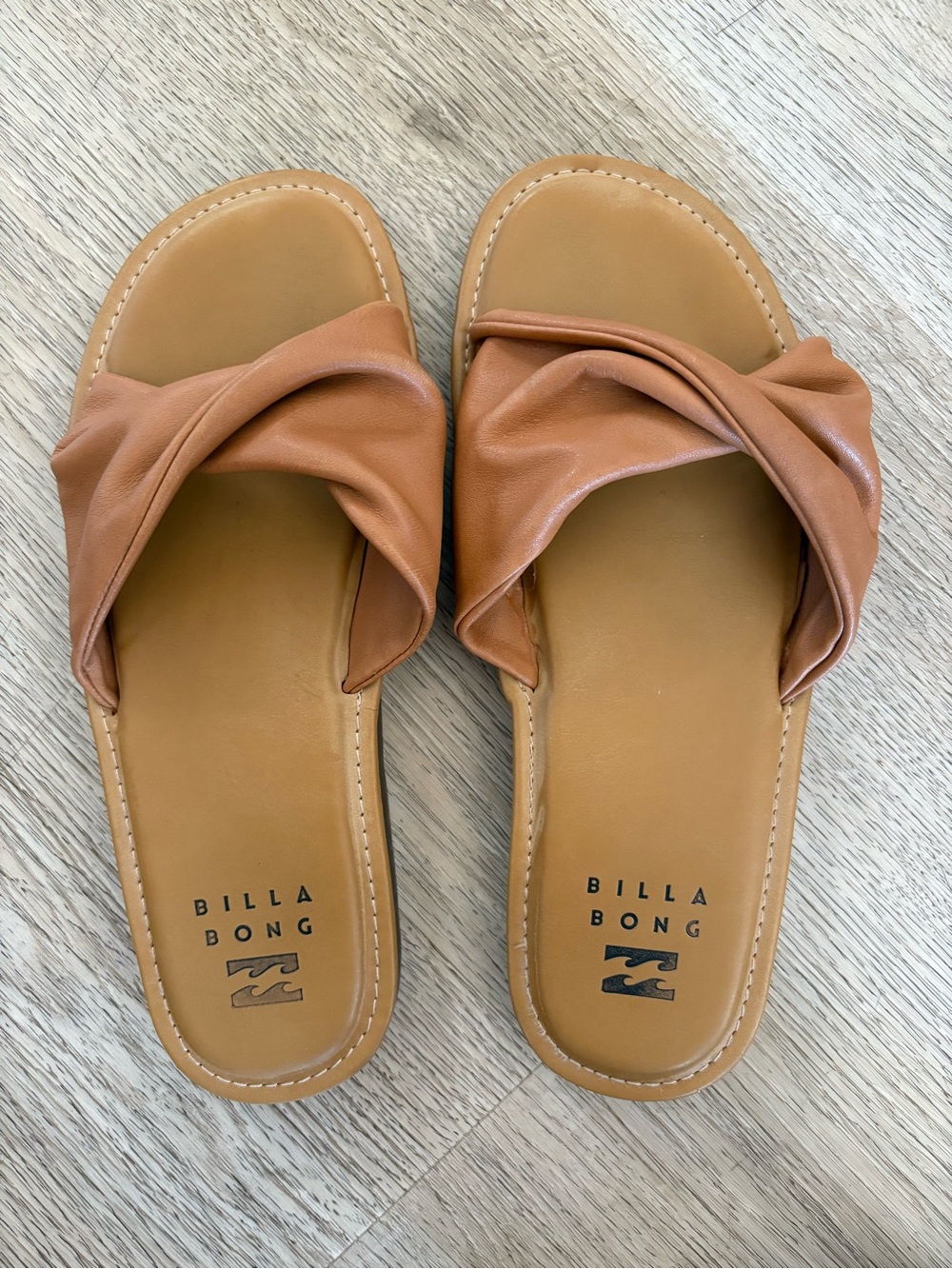 Billabong Cognac Twist Slide Sandals - Women's Slip-On Slides